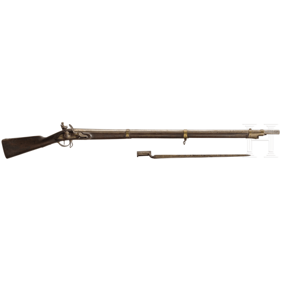 A flintlock rifle similar to Fusil d'infanterie mod&eacute;le 1774, Li&egrave;ge, 1804 - 1814