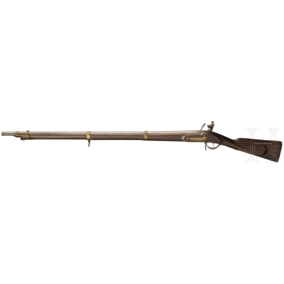 A flintlock rifle similar to Fusil d'infanterie mod&eacute;le 1774, Li&egrave;ge, 1804 - 1814