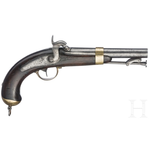 A percussion naval pistol M 1837, 1st pattern
