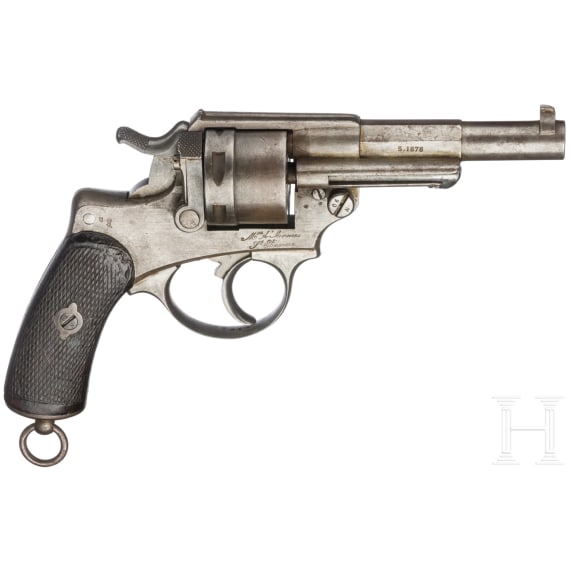 An M 1873 revolver, St. &Eacute;tienne, with holster