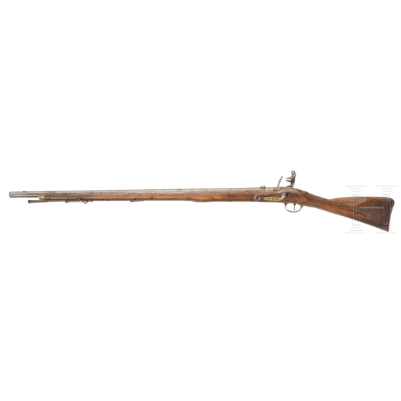 An Indian pattern infantry flintlock musket with bayonet, London, circa 1800