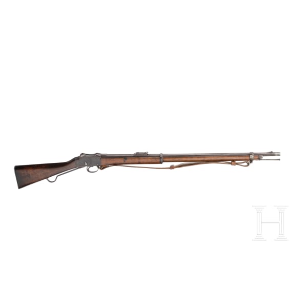 An Enfield Martini MK IV single-loading rifle