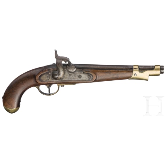 A converted percussion cavalry pistol, Birmingham, circa 1820