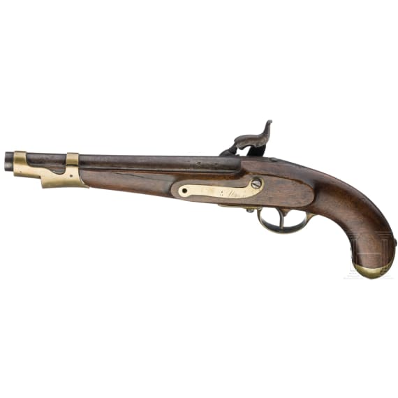 A converted percussion cavalry pistol, Birmingham, circa 1820