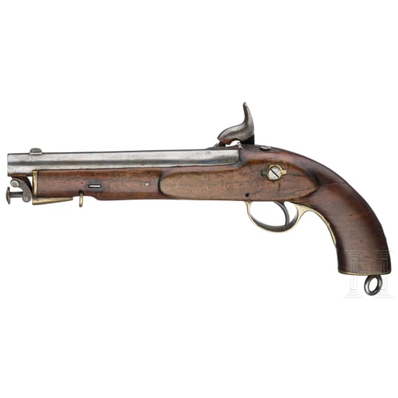 A sea-service percussion pistol, Birmingham, 1867