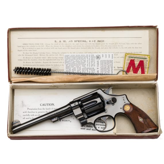 A Smith & Wesson .455 Mark II Hand Ejector 2nd Model