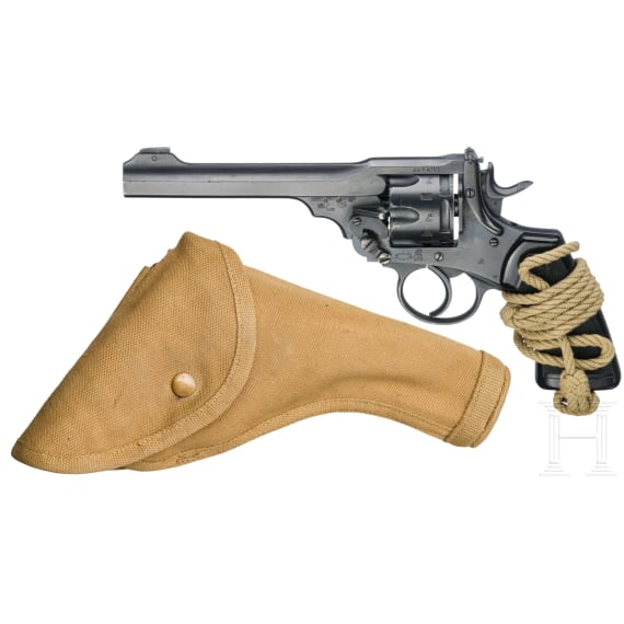 A Webley, Mod. Mark VI, in holster