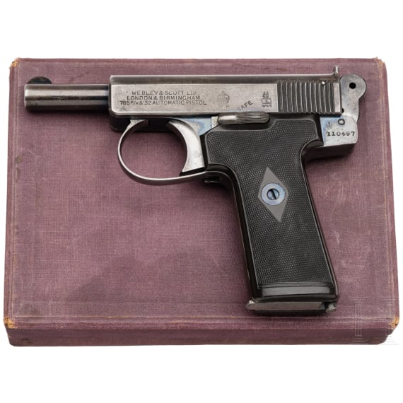 A Webley & Scott, Mod. Police, in box