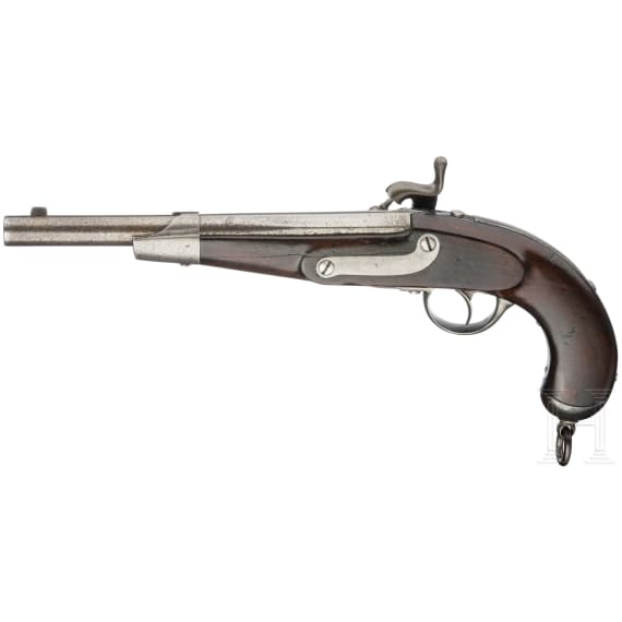 An Austrian percussion cavalry pistol model 1862, Josef Jescheck in Vienna