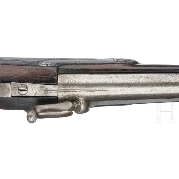 An Austrian percussion cavalry pistol model 1862, Josef Jescheck in Vienna