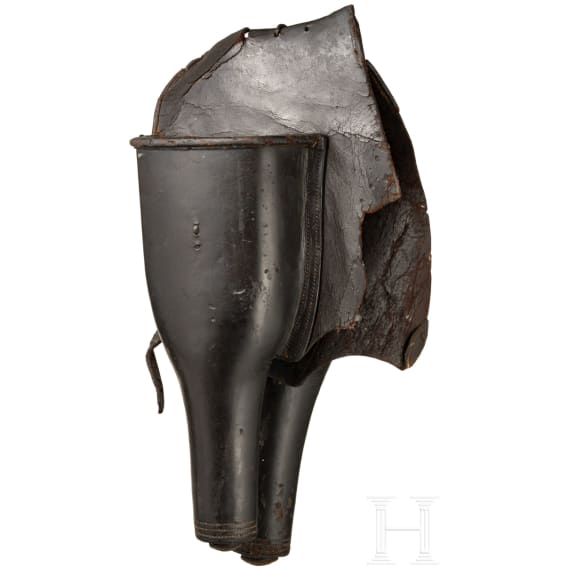 A pair of European saddle holsters, 1st half of the 19th century