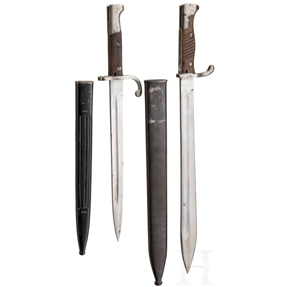 A Bayonet M 1898/05 and a Bayonet M 1908