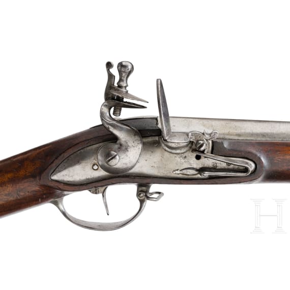 A Suhl flintlock infantry musket, circa 1740