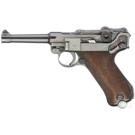 A Luger pistol by Mauser, code "1939 - 42"