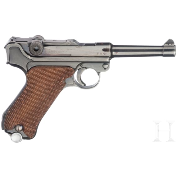 A Luger pistol by Mauser, code "1939 - 42"