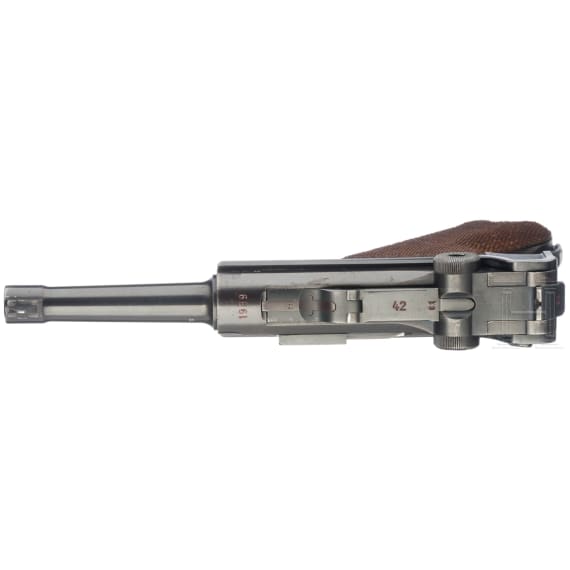 A Luger pistol by Mauser, code "1939 - 42"