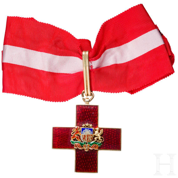 Orden des Roten Kreuzes der Republik Lettland, 1. Klasse, um 1920-1935