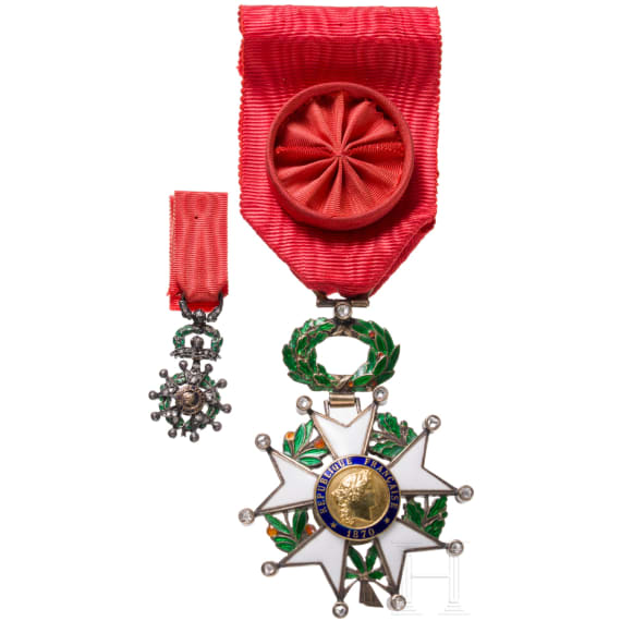 Orden der Ehrenlegion - Offizierskreuz mit Brillanten, 4. Republik