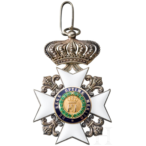 K&ouml;nigreich beider Sizilien - Kommandeurkreuz mit Krone des Ordens K&ouml;nig Franz' I
