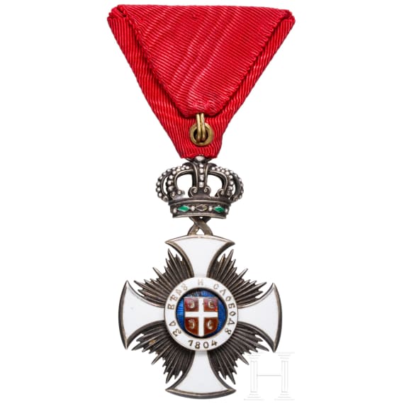 Serbischer Orden des Sterns von Karageorge, Ritterkreuz, zwischen 1905-1915