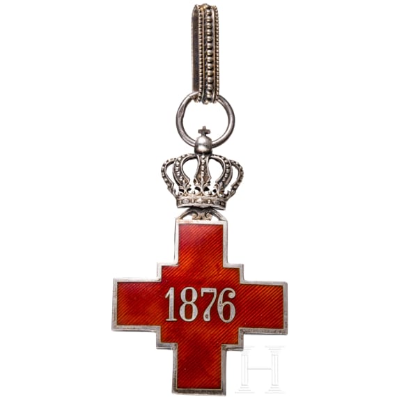 Orden vom Serbischen Roten Kreuz mit K&ouml;nigskrone, Halsdekoration ab 1882