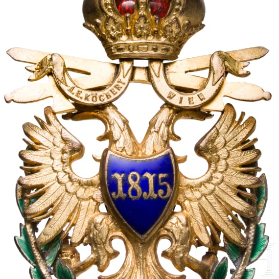 Orden der Eisernen Krone 2. Klasse mit Schwertern und Kriegsdekoration