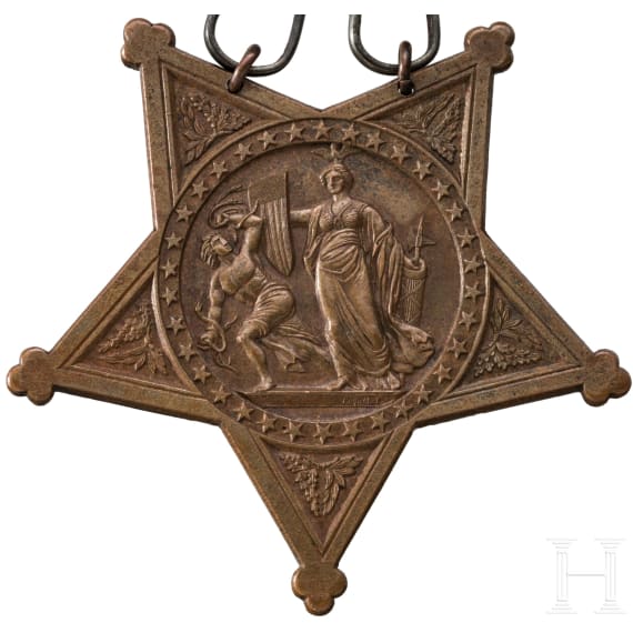 Corporal Charles Brown, US Marine Corps - Medal of Honor f&uuml;r die Eroberung der Standarte eines koreanischen Forts am 11. Juni 1871