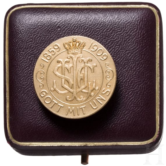 Abzeichen zum 50. Jubil&auml;um des Badischen Frauenvereins 1909