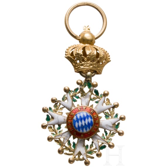 Miniatur des Verdienstordens der Bayerischen Krone aus bayerischem Adelsbesitz