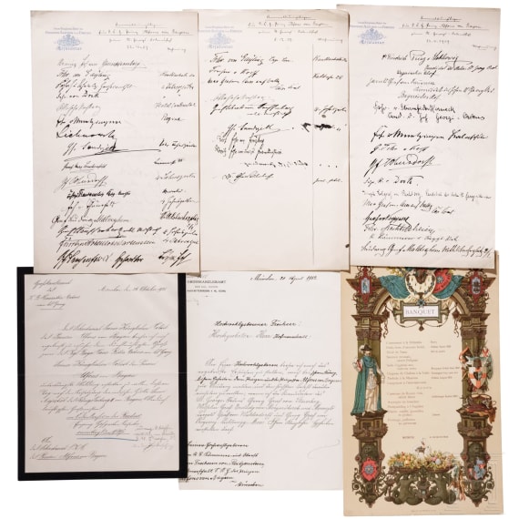 Prinz Alfons von Bayern - umfangreicher Dokumentennachlass zum Hausritterorden vom Heiligen Georg
