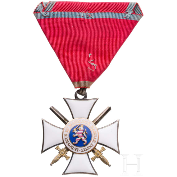 Gro&szlig;herzogtum Hessen - Ritterkreuz 2. Klasse mit Schwertern des Ordens Philipps des Gro&szlig;m&uuml;tigen