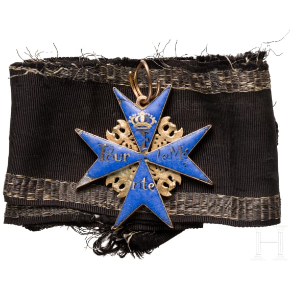 Ordenskreuz Pour le M&eacute;rite in Baudesson-Fertigung, um 1800