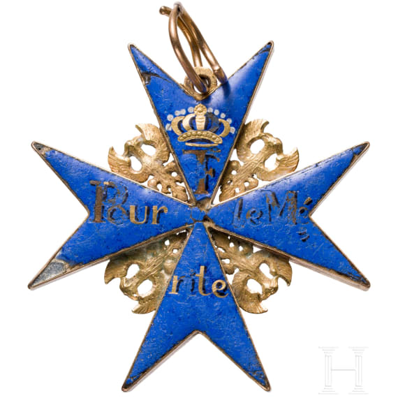 Ordenskreuz Pour le M&eacute;rite in Baudesson-Fertigung, um 1800