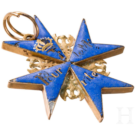 Ordenskreuz Pour le M&eacute;rite in Baudesson-Fertigung, um 1800
