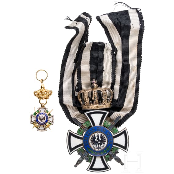 K&ouml;niglicher Hausorden von Hohenzollern - Kreuz der Ritter mit Schwertern