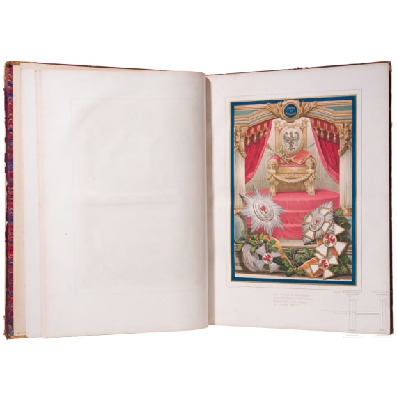 "Das Buch vom Rothen Adler-Orden", 1868, und "Denkm&uuml;nzen zur Geschichte des K&ouml;nigs von Preussen Friedrich Wilhelm III." 1834