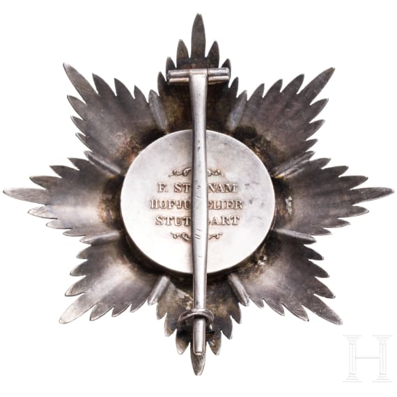 Orden der W&uuml;rttembergischen Krone - Bruststern zum Gro&szlig;kreuz f&uuml;r regierende H&auml;user
