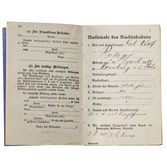 Kleines Ordenskonvolut