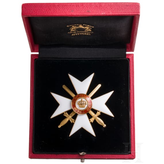 Orden der W&uuml;rttembergischen Krone - Kreuz der Ehrenritter mit Schwertern