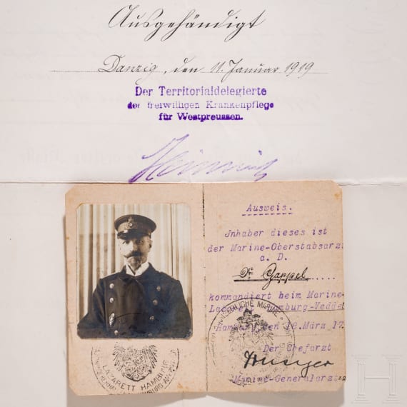 Marine-General-Oberarzt Dr. Gappel - Ordens- und Dokumentennachlass