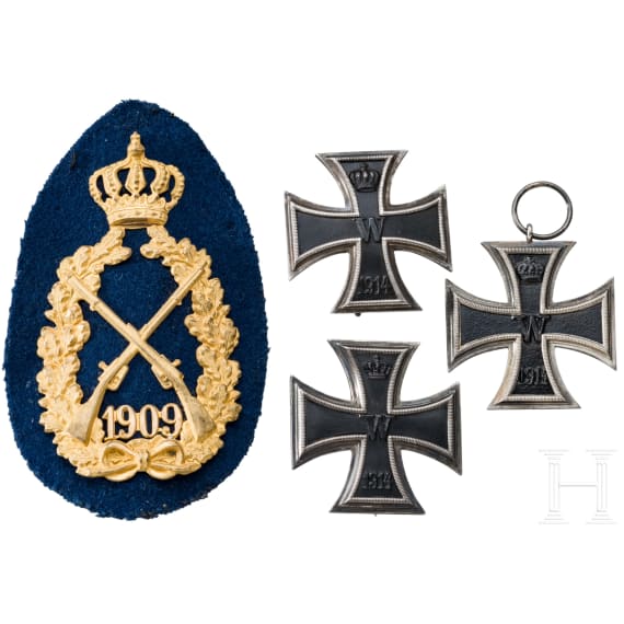 Zwei Eiserne Kreuze 1914 1. Klasse