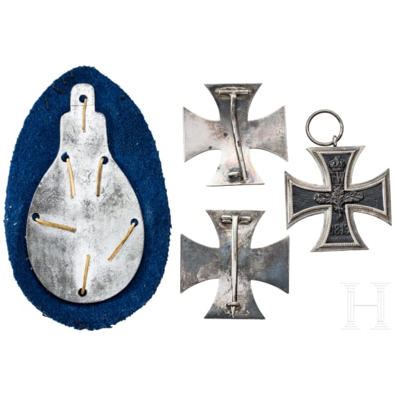 Zwei Eiserne Kreuze 1914 1. Klasse