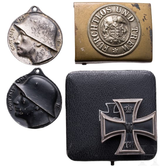 Eisernes Kreuz 1. Klasse von 1914 im Etui und anderes