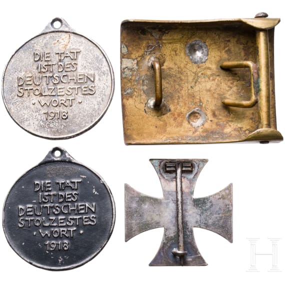 Eisernes Kreuz 1. Klasse von 1914 im Etui und anderes