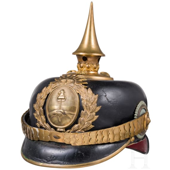 Helm f&uuml;r Offiziere, deutsche Fertigung, um 1900