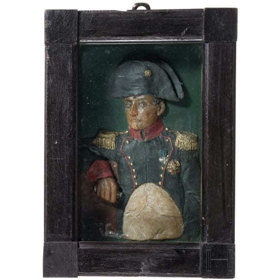 Napoleon I. - altes Wachsrelief