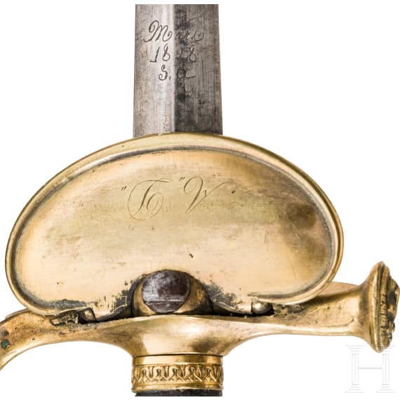Degen M 1816 f&uuml;r Stabsoffiziere, datiert 1828