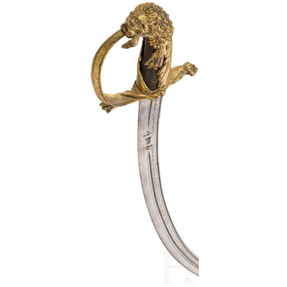 Prunkvoller S&auml;bel f&uuml;r Offiziere unter der Bourbonenherrschaft, um 1820