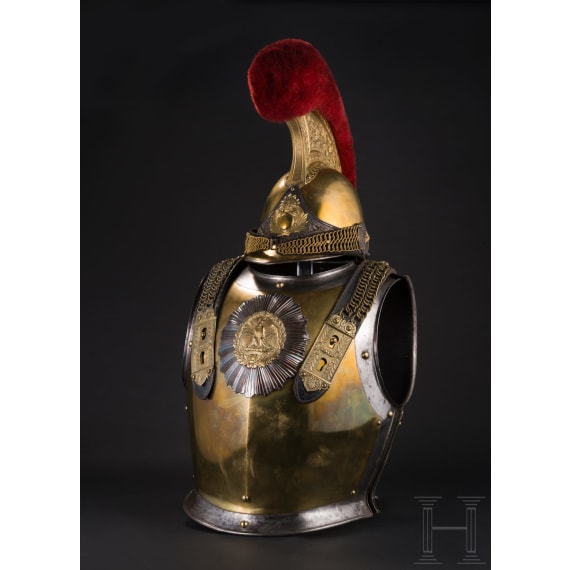 Helm M 1856 und K&uuml;rass M 1855 f&uuml;r Offiziere der Carabiniers de la Garde imp&eacute;riale