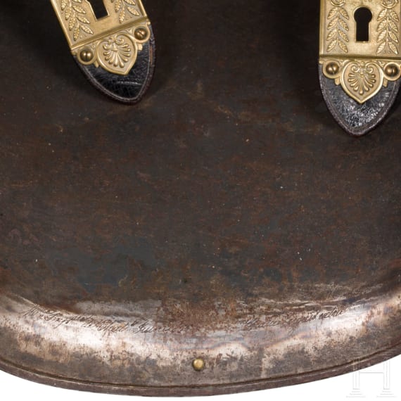 Helm M 1856 und K&uuml;rass M 1855 f&uuml;r Offiziere der Carabiniers de la Garde imp&eacute;riale